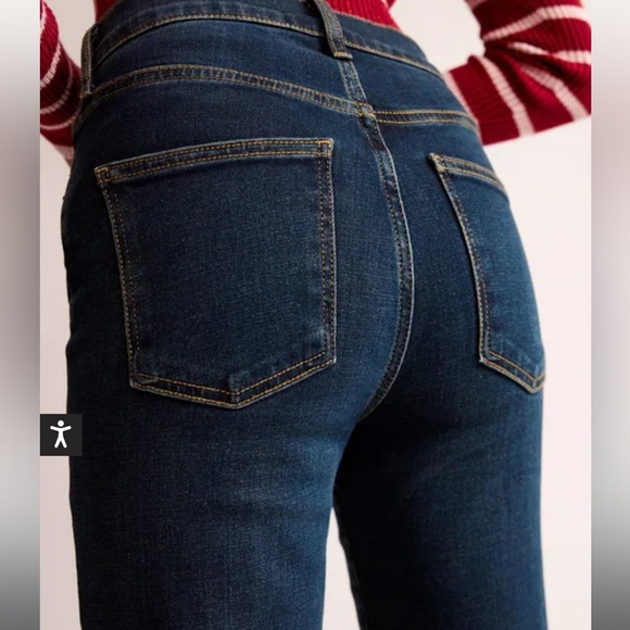 Boden Indigo Vintage Mid Rise Cigarette Jeans - Picture 3 of 7